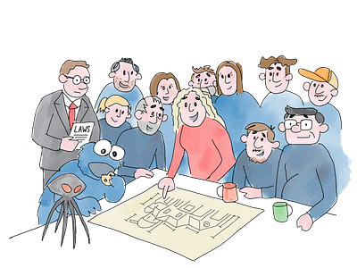 TAD clockwork team illustration procreate