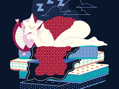 Sleepy Head IV bed blanket buff clouds dream gay geometric mattress moon muscles night pattern pillow sleep star tarot type
