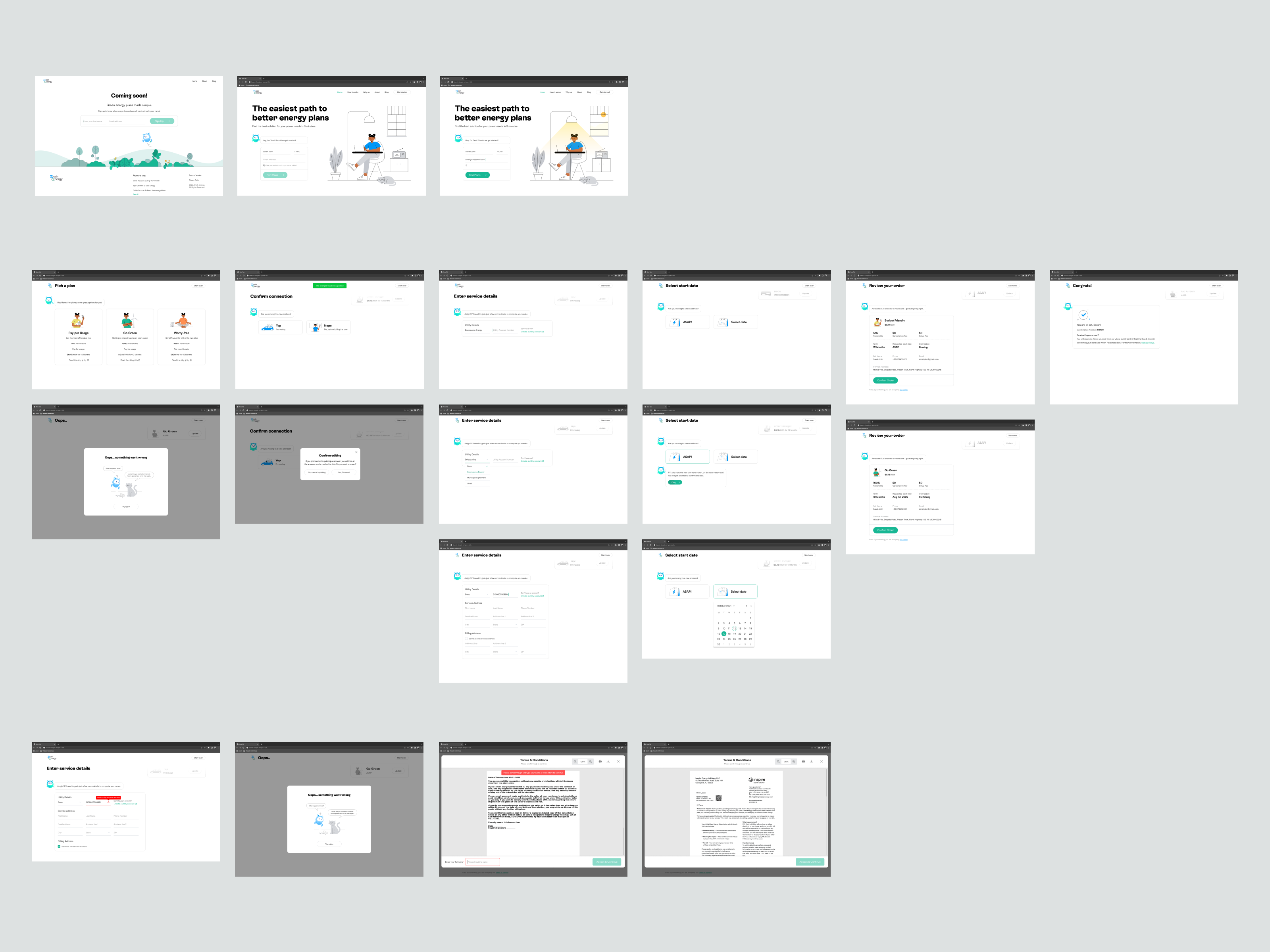 Conversational UI for Energy Purchase by Sanal C.K on Dribbble