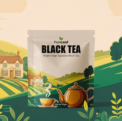 Black Tea Pouch – Packaging & Label Design food label food label design food packaging design label label design packaging packaging design pouch pouch design pouch label pouch label design pouch packaging pouch packaging design tea branding tea label tea label design tea packaging tea packaging design tea pouch tea pouch design