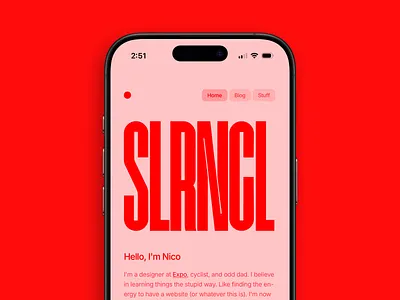 Red brand graphic design header hero layout red responsive web design website