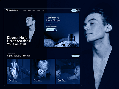 Men's Health Products Web Shop dark discreet dutch ecommerce europe fashion food health healthcare landing page men netherlands sexy shopify web design web redesign webshop website redesign woocommerce wordpress