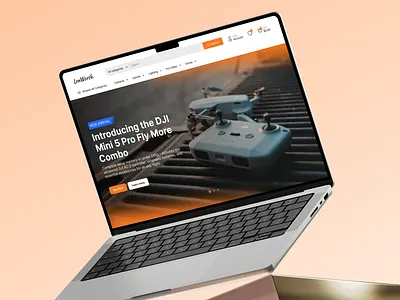 E-commerce Homepage - LenWorth camera design ecommerce homepage landing page ui ui design uiux ux