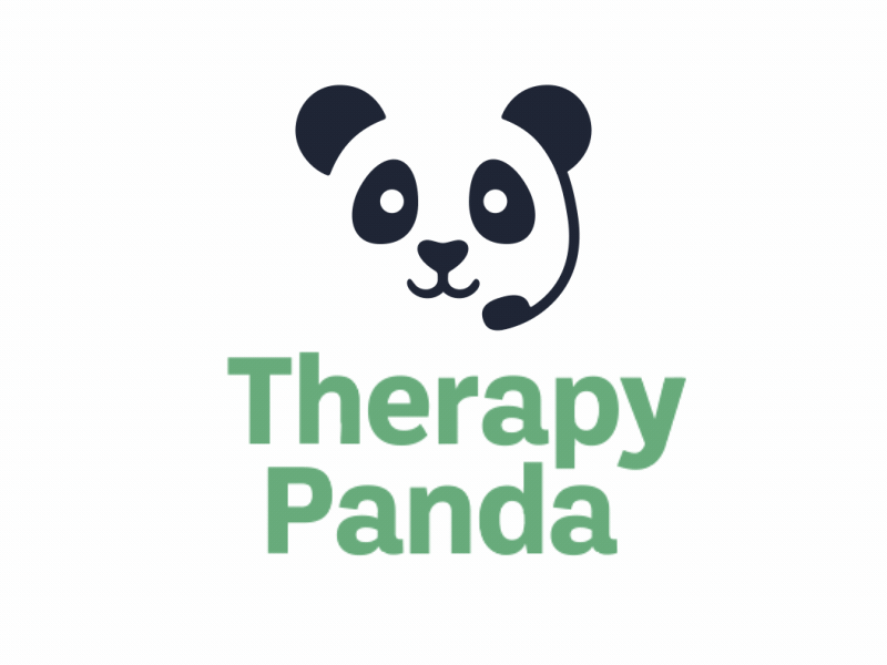 Cute Panda | Therapy Panda - Logo Animation 2d adorable panda after effects animal logo animated logo animation cute logo animation minimal motion motion design panda