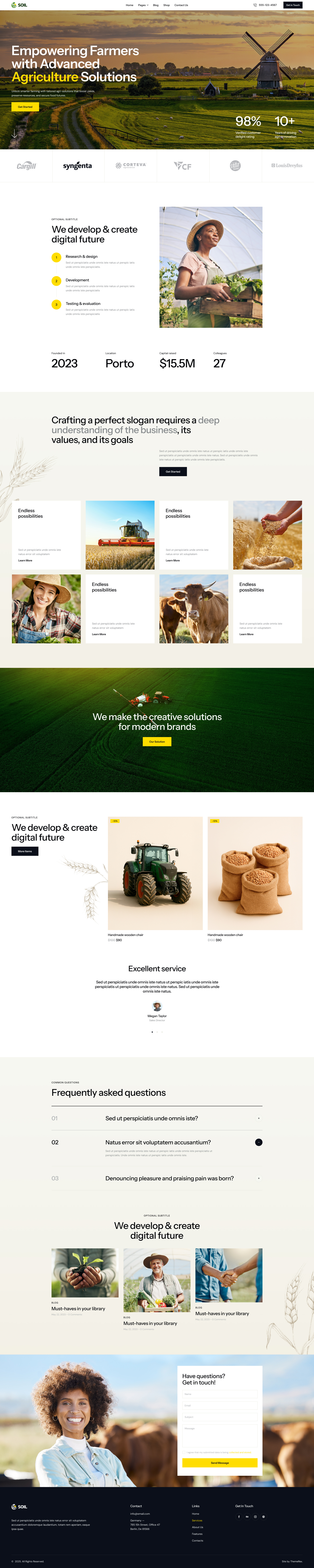 Soil - Organic Farm Agriculture WordPress Theme blog business design illustration ui web design webdesign wordpress wordpress theme wordpress themes