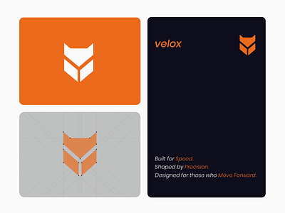 Velox Modern Logomark branding flat design geometric logo graphic design graphic designer illustration illustrator layout logo logo mark logos minimalist logo modern logo visual identity