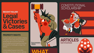 Pacific Legal Foundation branding illustration ilustración