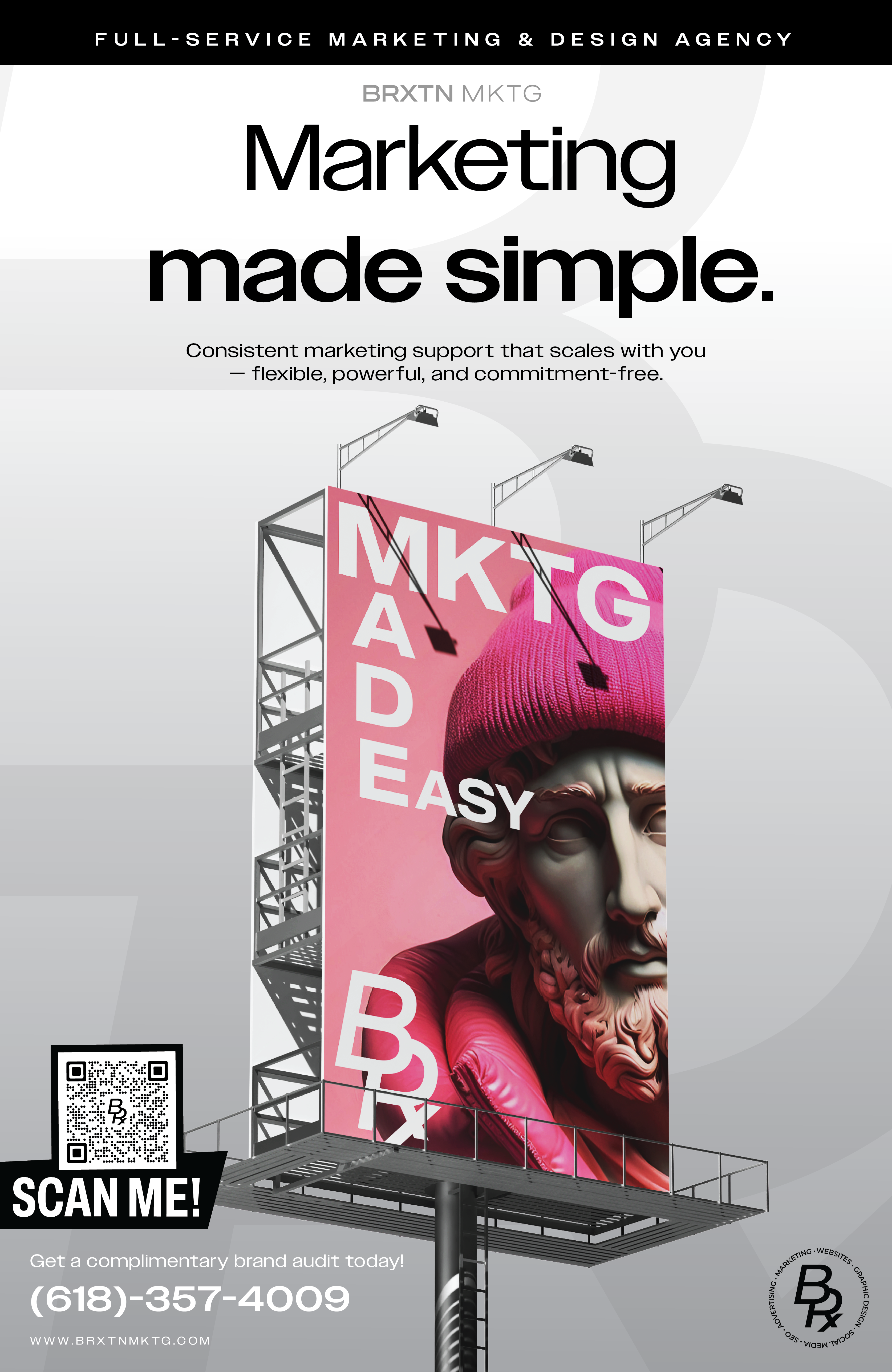 Marketing Made Simple — BRXTN MKTG Campaign Series advertising brandidentity branding brandstrategy brxtnmktg graphicdesign logo marketing marketingdesign printdesign stationerydesign visualidentity webdesign webdevelopment website wordpress