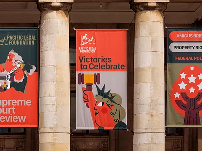 Pacific Legal Foundation branding illustration ilustración
