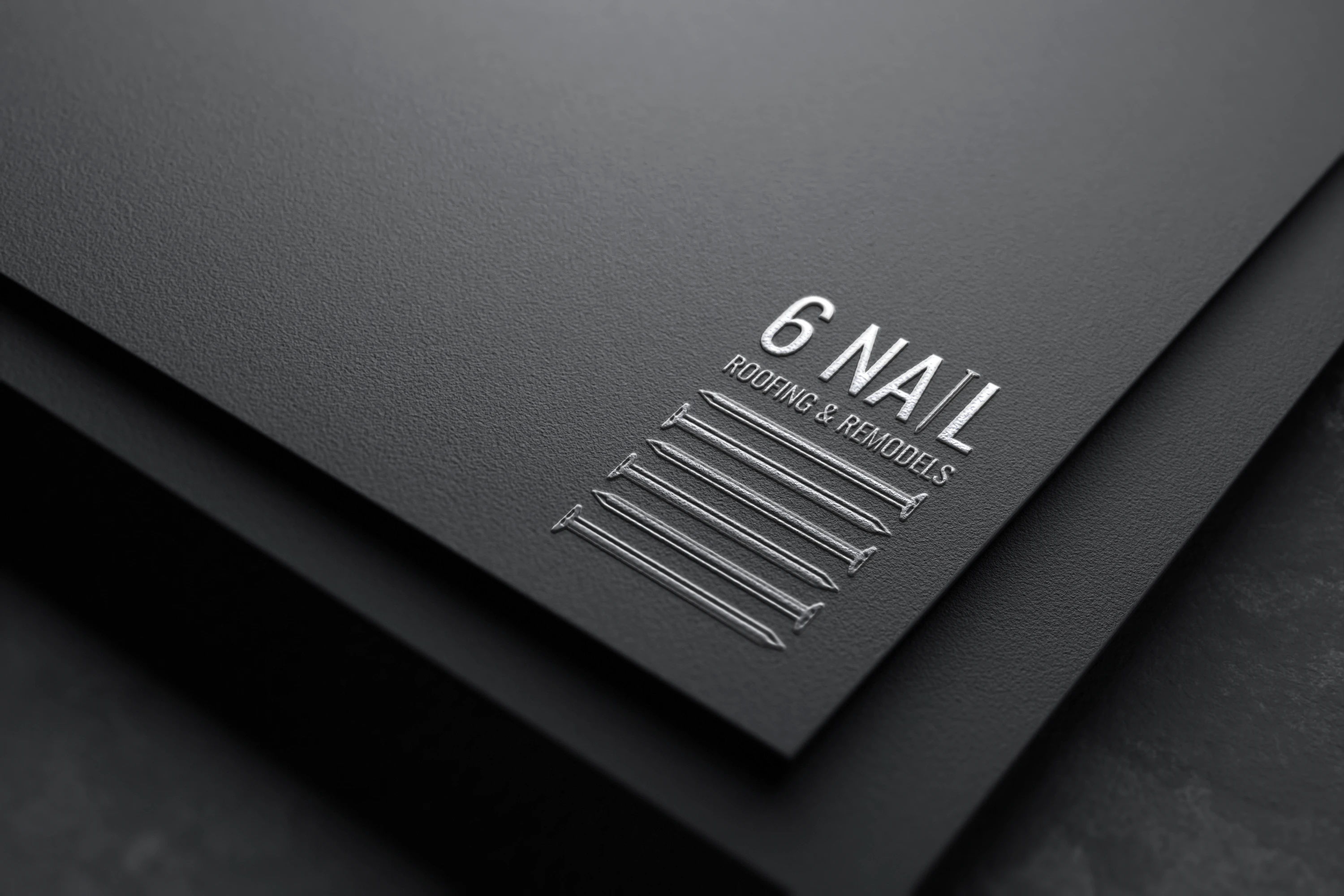 Six Nail Roofing & Remodels — Complete Brand & Web Identity by B brandidentity branding brandstrategy brxtnmktg constructionbranding flyerdesign graphicdesign logo marketingdesign newbrand printdesign stationerydesign visualidentity webdevelopment wordpress
