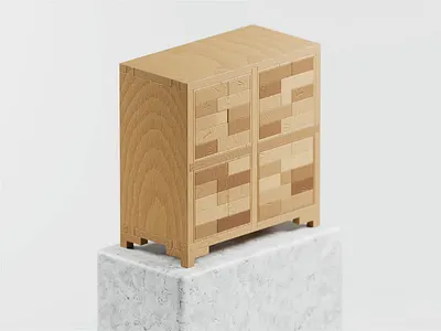 Set Heavy 3d 3d animation archviz blender blender3d cupboard drawer drawer box drawers furniture illustration isometric isometric illustration marble wood