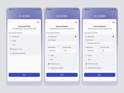 Payment Setup Flow: Secure, Clean & Simple app design bank banking credit card emoney input ios mobile app mobile app design money pay payment payment flow pop up product design secure setup sfvsfv uiux wallet