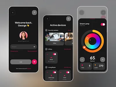 Smart Home App Design app app design app interface design home automation interface iot meo studio mobile app design mobile app ui mobile ui mobile ui design mobile ux remote control smart home smart home app smart home app design ui ui design ux