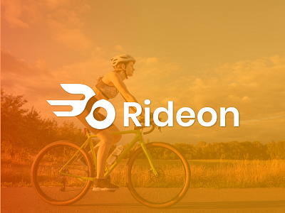 Rideon – Power Your Journe adventure bicycle branding cycling eco friendly fitness freedom graphic design lifestyle logo outdoor rideon speed