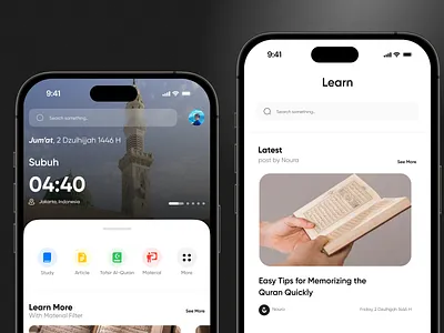 Religion App - UI Design app colorful criative design fun islamic minimal modern prototyping religion ui ux