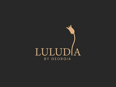 Luludia Flower shop logo bloom logo creative logo floral log flower logo flower shop logo logo logo design luludia logo minimalist logo modern logo