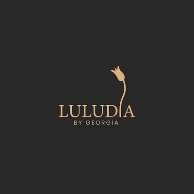 Luludia Flower shop logo bloom logo creative logo floral log flower logo flower shop logo logo logo design luludia logo minimalist logo modern logo
