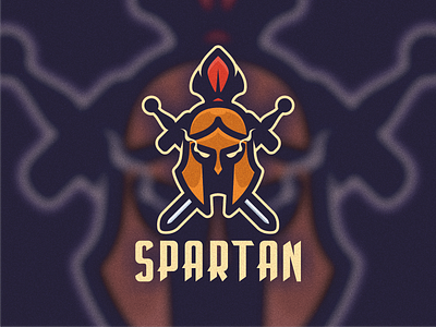 Spartan art branding design gamer graphic design icon illustration logo logos mark mascot spartan sport vector warior