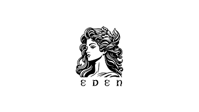 Eden - Logo Design beauty branding goddess graphic design greek goddess logo roman woman