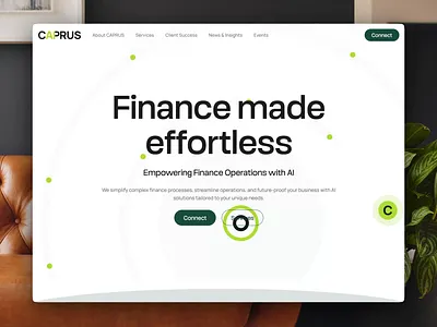 Caprus AI Website animation brand strategy branding design finance graphic design green illustration logo mint mockup motion graphics neon ui vector website
