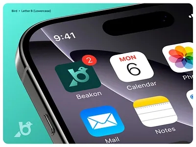 Beakon logo concept of Letter b with Bird. animal logo best logos in dribbble bird logo branding creative b logo creative bird logo flat logo green logo letter b branding letter b logo logo logo design minimal