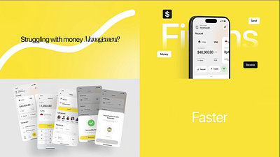 Finans App Explainer animation branding moiton motion graphics saas saas explainer saas video showreel ui ui animation ui motion