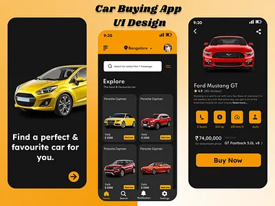Car Buying App UI Design auto trading app automotive app automotive design car app car buying app car dealership car listing car rental app car showroom clean ui figma design minimal design mobile app ui mobile interface modern app design responsive app sleek design ui ux design vehicle finder vehicle marketplace