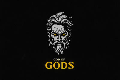 God of Gods - Logo Design bold branding god graphic design greek logo olympus roman vintage zeus
