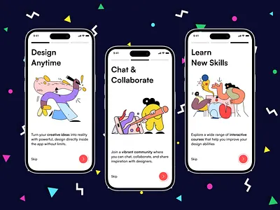 Onboarding Screens - Design app app design mobile app ui ui design ui ux user interface