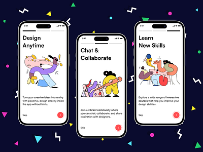 Onboarding Screens - Design app app design mobile app ui ui design ui ux user interface