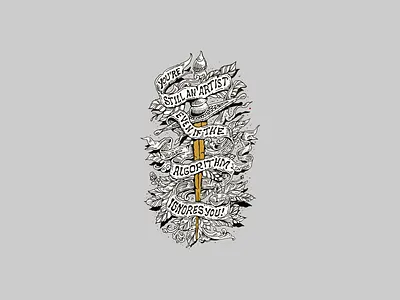 Just keep creating! branding design engraving graphic design illustration lettering logo ui ux vector