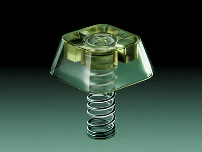 Button 3d 3d art art bottom cg houdini karmaxpu key keyboard motion motion design render