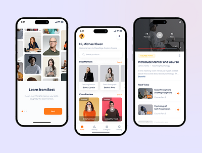ClassEdge – E-Learning App Design app app design app ui casestudy e learning edtech education app educational design learning app mobile app mobile ui online learning product design ui ui design ui ux user experience user interface ux ux design