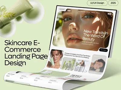 Skincare Ecommerce Design | Shopify Website case study e commerce graphic design landing page shop shopify skincare skincare website ui uiux ux web webapp
