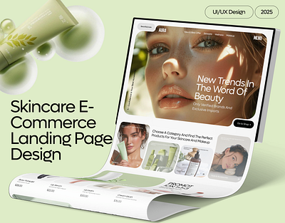 Skincare Ecommerce Design | Shopify Website case study e commerce graphic design landing page shop shopify skincare skincare website ui uiux ux web webapp