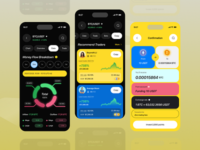 crypto currency wallet mobile ui design blockchain clean crypto portfolio crypto wallet cryptocurrency cryptocurrency app digital wallet finance minimal mobile mobile app modern ui wallet app