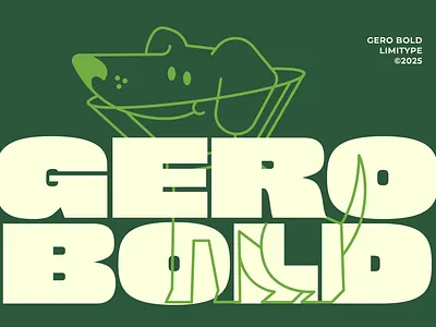 Gero - Bold Font big bold branding chubby chunky condensed extended extrabold fat food funky groovy heavy large magazine playful poster sans strong vintage