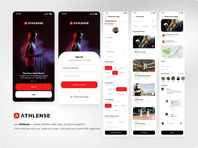 Sports Mobile App designer development mobile apps products design sports ui ui designer ux