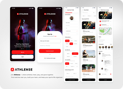 Sports Mobile App designer development mobile apps products design sports ui ui designer ux
