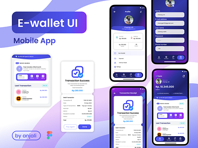 E-wallet UI Mobile App e wallet ui
