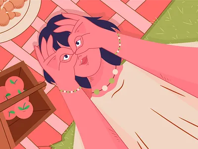 A glimpse of a quiet afternoon calmenergy characterdesign conceptualart creativeexpression digitalart digitalillustration editorialillustration everydaymoments feminineart flatdesign illustration modernillustration playfulart relaxvibes softpalette summercolors vibrantcolors visualstorytelling warmtones