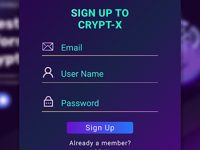 Pop-up for Website Sign Up crypto daily ui graphic design pop up popup form website sign up form ui ui ux ui ux design ux web design web ux website ui