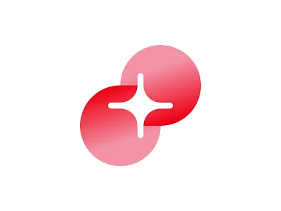 Abstract Star Logo Design // For Sale abstract logo abstract mark branding connection symbol creative logo digital logo geometric logo gradient design gradient logo innovative logo logo logo for sale minimal logo modern logo red logo star logo tech logo