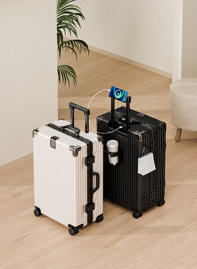 行李箱渲染 3d blender branding design graphic design illustration 建模渲染 行李箱 产品设计 电商设计