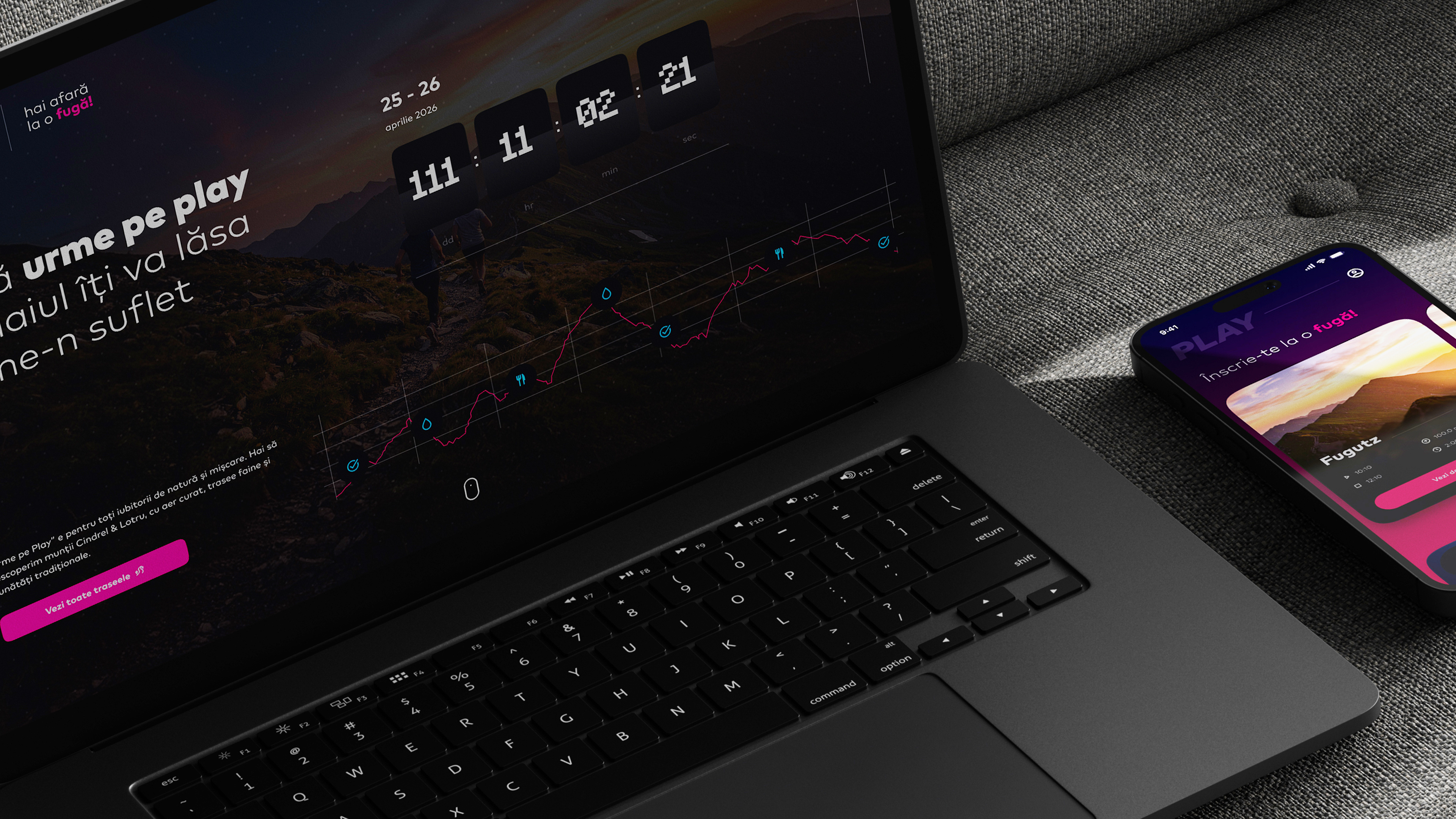 Urme pe Play branding graphic design ui ui design user research ux ux design web design website