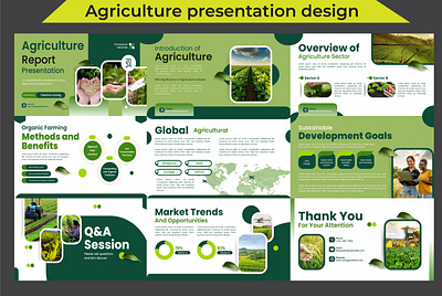 Agriculture presentation design agriculture artwork design farm graphic design logo natural organic pitch deck powerpoint presentation design slides