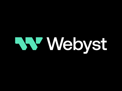 Webyst - Logo Design ai branding flow green logo w w logo