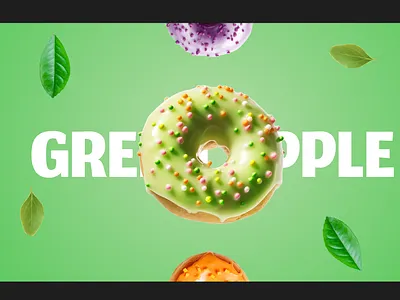 Sweet Donut Poster Series – 3D Flavor Visuals 3d 3d design animation branding figma design food illustration logo minimal ui motion graphics product poster ui