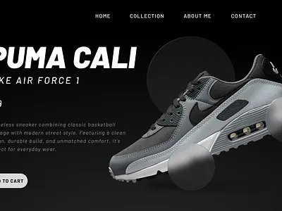 Shoe Product Landing Page with Gradient Background | Figma Desig 3d branding dark theme ecommerce figma graphic design landing page logo modern ui motion graphics nike product page shoe design sneaker ui web design