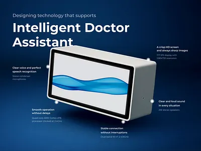 Smart Hardware for Healthcare 👩🏻‍⚕️🩺💊 ai assistant clinical workflow data privacy digital health future of healthcare healthcare design human centered design iot device medical device medtech product design smart hardware ui design ux healthcare voice interface